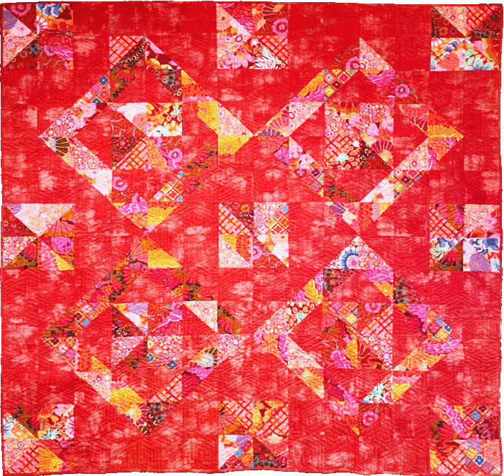 quilt: Blooming Red