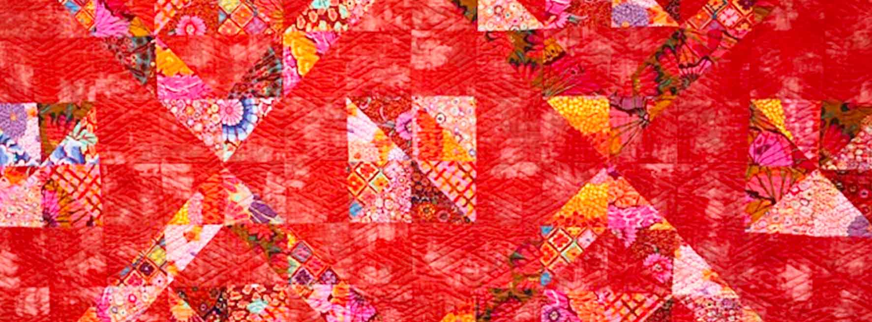 quilt: Blooming Red